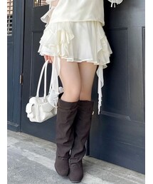 dazzlin | 【セットアップ対応】シアーフルイドフリルミニスカート(スカート)