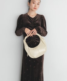 KBF | ベロアシャーリングドレス(ワンピース)