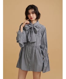 jouetie | リボンタイチュニックシャツ(シャツ/ブラウス)