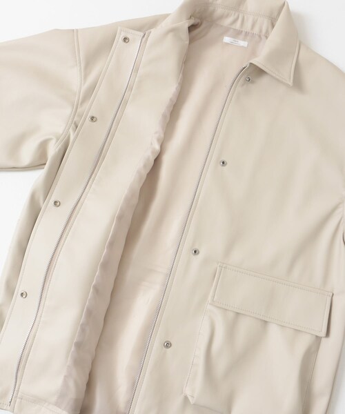 ITEMS URBANRESEARCH（アイテムズ アーバンリサーチ）の「フェイクレザージャケット（その他アウター・レディース・L.BEG/BLK・FREE）」の19枚目の写真
