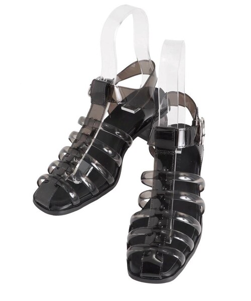 MERCURYDUO（マーキュリーデュオ）の「シースルーグルカサンダル（サンダル・レディース・ブラック/クリア・36/38）」の14枚目の写真