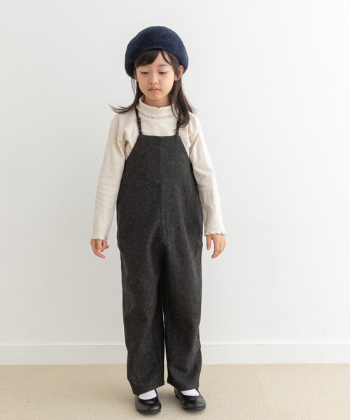 URBAN RESEARCH DOORS(アーバンリサーチドアーズ)の「『親子リンク』ネップツイードサロペット(KIDS)(ワンピース・キッズ・L.BEIGE/CHARCOAL・120/135)」の6枚目の写真