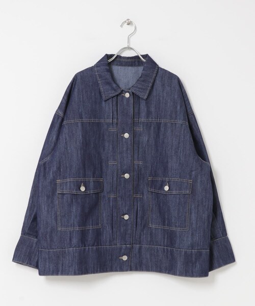 SENSE OF PLACE by URBAN RESEARCH（センスオブプレイスバイアーバンリサーチ）の「ルーズデニムジャケット（デニムジャケット・レディース・BLACK/ONE WASH・one）」の16枚目の写真