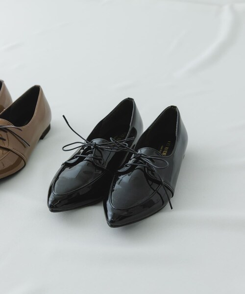 RODE SKO（ロデスコ）の「『MADE IN JAPAN』ポインテッドレースアップシューズ（ドレスシューズ・レディース・MOCHA/BLACK・36/37/38）」の7枚目の写真