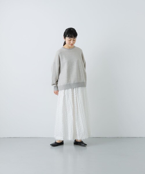 かぐれ（カグレ）の「コットンリヨセルスウェットプルオーバー（スウェット・レディース・L/GRAY/OATMEAL/CHARCOAL・FREE）」の7枚目の写真