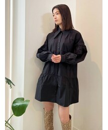 EMODA | ビッグカラーティアードシャツワンピース(シャツワンピース)