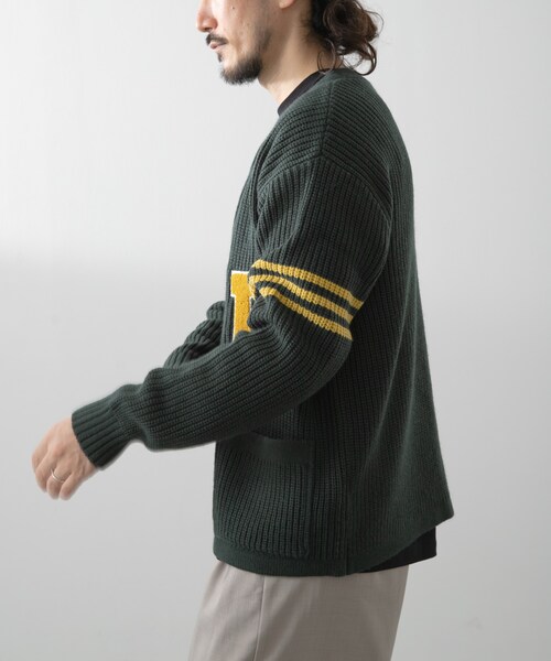ITEMS URBANRESEARCH（アイテムズ アーバンリサーチ）の「ウール混サガラ刺繍カーディガン（カーディガン/ボレロ・メンズ・GRN/BLK・M/L）」の20枚目の写真
