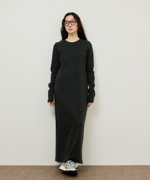 ADAM ET ROPE'（アダムエロペ）の「BOTANICAL DYED  DRESS（ワンピース・レディース・チャコール/キナリ/ラベンダー・1/2）」の19枚目の写真