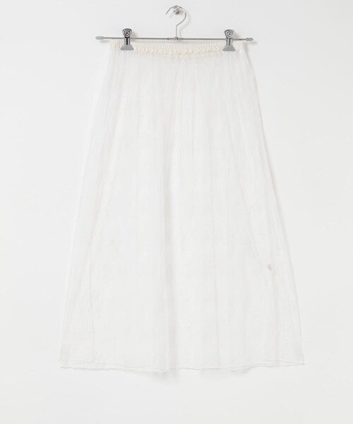 URBAN RESEARCH ROSSO（アーバンリサーチロッソ）の「F by ROSSO　チュールレースレイヤードスカート（スカート・レディース・WHITE/BLACK・FREE）」の10枚目の写真