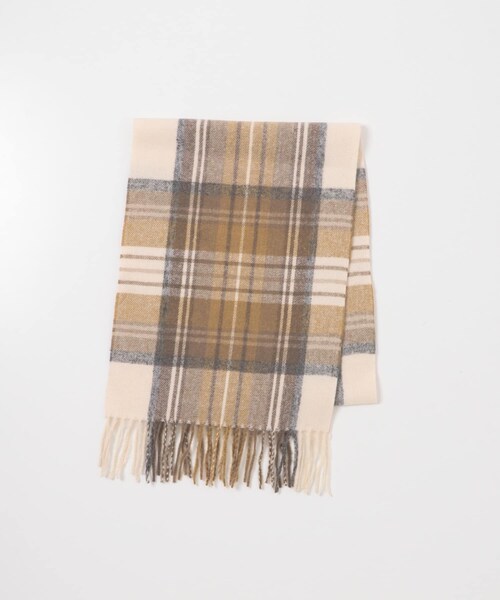 SENSE OF PLACE by URBAN RESEARCH（センスオブプレイスバイアーバンリサーチ）の「チェックフリンジストール（マフラー・レディース・BLK×GRY/BRN×BEG/RED×BRN・One）」の11枚目の写真