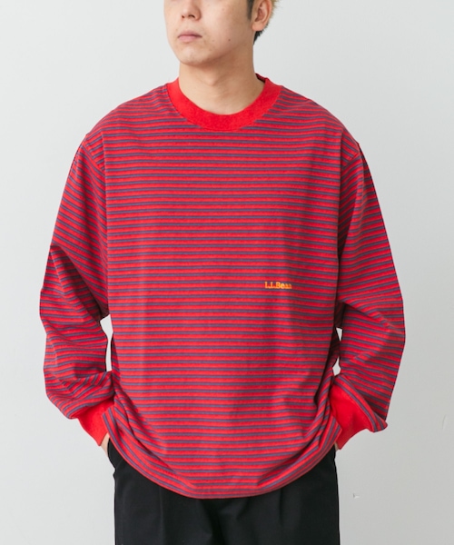 URBAN RESEARCH DOORS(アーバンリサーチドアーズ)の「L.L.Bean JAPAN EDITION UNION LONG SLEEVE STRIPE T-SHIRTS(Tシャツ/カットソー・メンズ・CCL×GREEN/BIRCH×NVY/BRN×YLW/NVY×CLOUD/SCA×NAVY・M/L/XL)」の5枚目の写真