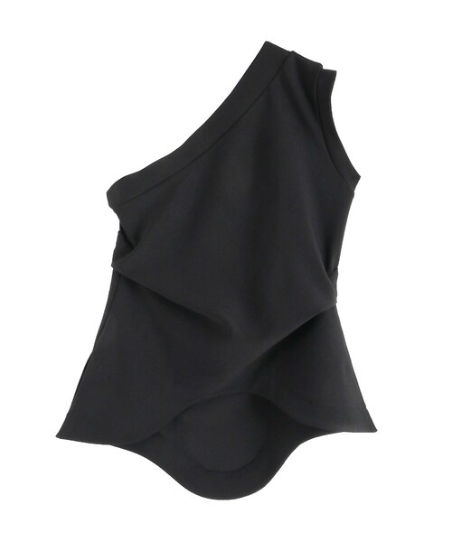 UN3D.(アンスリード)の「ROUND HEM ONE SHOULDER TOP(その他トップス・レディース・ホワイト/ブラック・36/38)」の7枚目の写真