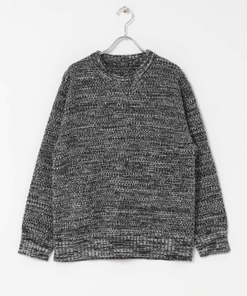 ITEMS URBANRESEARCH（アイテムズ アーバンリサーチ）の「マシンウォッシャブル クルーネックカノコニット（ニット/セーター・メンズ・DARK BLUE/ORG/GRY/BRN/BLK・M/L）」の11枚目の写真