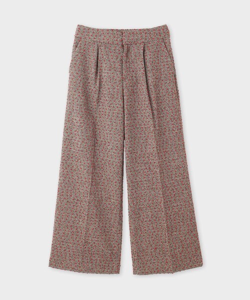 ROPE'（ロペ）の「【Masaco Teranishi（マサコテラニシ）】PAWPAW TWEED TROUSERS｜ツィードパンツ（スラックス・レディース・ダークブラウン・36/38）」の4枚目の写真