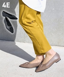 nissen | 【ゆったり幅広】メタルポイントバブーシュシューズ（ワイズ４Ｅ）(その他シューズ)