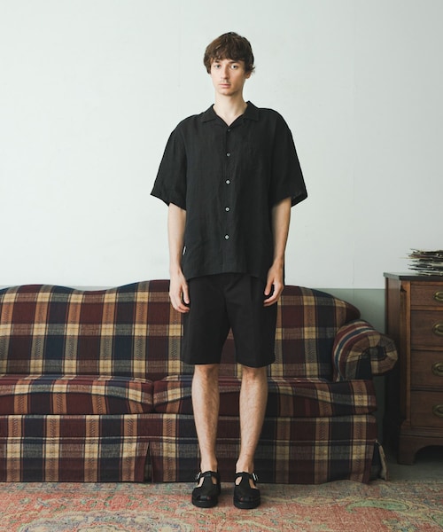 URBAN RESEARCH(アーバンリサーチ)の「『別注』BROOKS BROTHERS×URBAN RESEARCH LINEN CAMP SHIRTS SHORT-SLEEVE(シャツ/ブラウス・メンズ・BLACK/BLUE/BODEAUX・M/L/XL)」の9枚目の写真