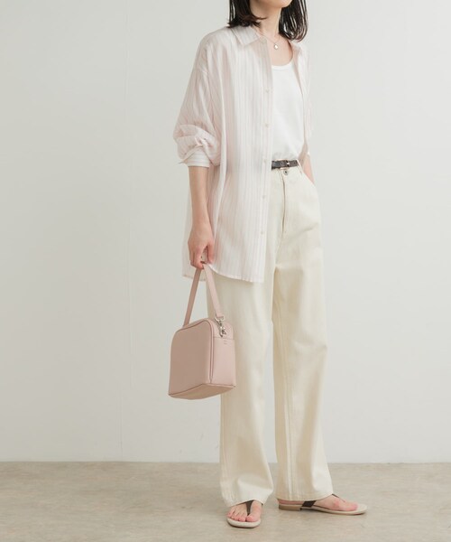 URBAN RESEARCH DOORS(アーバンリサーチドアーズ)の「デニムワイドパンツ(デニムパンツ・レディース・NATURAL/INDIGO・S/M/L)」の15枚目の写真