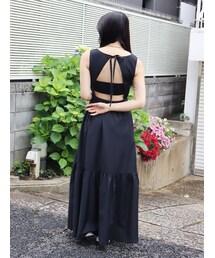 EVRIS | バックシャーリングロングワンピース(ワンピース)