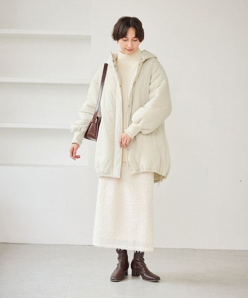 ROPE' PICNIC（ロペピクニック）の「中綿モンスターコート（ダウンジャケット/コート・レディース・ブラック/キナリ・F）」の16枚目の写真