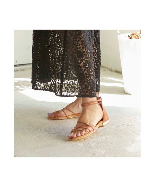 Mode et Jacomo（モードエジャコモ）の「モード エ ジャコモ MODE ET JACOMO アンクルストラップサンダル (ブラウンスエード)（サンダル・レディース・SV/BLS/BRS/GRS・220/22cm/225/22.5cm/230/23cm/235/23.5cm/240/24cm/245/24.5cm）」の14枚目の写真