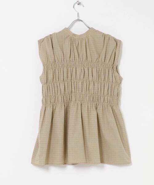 URBAN RESEARCH ROSSO（アーバンリサーチロッソ）の「CHIGNON　チェックシャーリングフレンチブラウス（シャツ/ブラウス・レディース・BROWN/BEIGE・Free）」の8枚目の写真