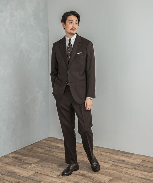 URBAN RESEARCH DOORS（アーバンリサーチドアーズ）の「LIFE STYLE TAILOR　フラノパンツ（スラックス・メンズ・GRAY-CH/BROWN・44/46/48/50）」の21枚目の写真