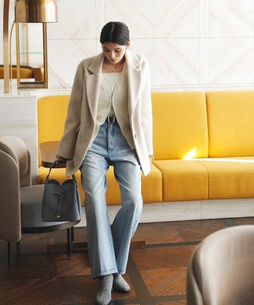 VIS（ビス）の「【新色追加】【アウター総選挙3位】シャギージャコット（その他アウター・レディース・ブラウン/ブラウン系/ベージュ/ブラック系・F）」の17枚目の写真