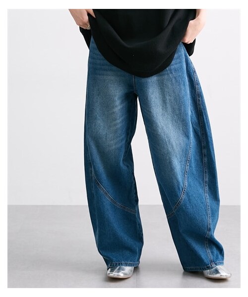 nissen（ニッセン）の「【Soiunique】デニムバルーンパンツ（パンツ・レディース・ヴィンテージネイビー/ヴィンテージブラック・M/L/LL）」の14枚目の写真