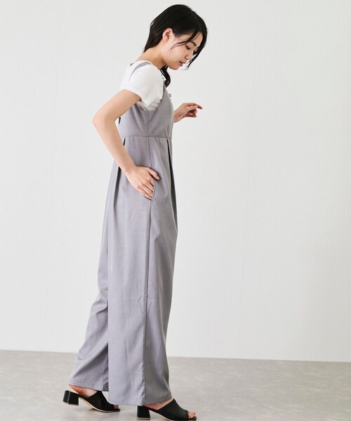 Jayro（ジャイロ）の「【EC限定】フロントジップサロペット（サロペット/オーバーオール・レディース・チャコール/グレー/ブラウン系/ベージュ・M）」の11枚目の写真
