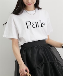 nissen | 刺しゅうロゴオーバーサイズＴシャツ(Tシャツ/カットソー)