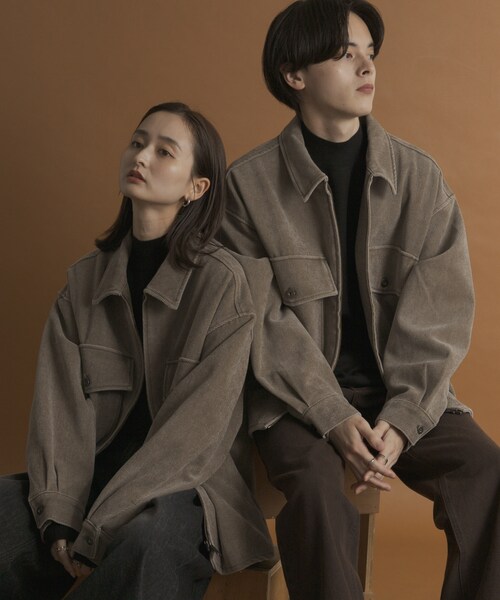 SENSE OF PLACE by URBAN RESEARCH(センスオブプレイスバイアーバンリサーチ)の「ヴィンテージツイルZIPブルゾン(ブルゾン・メンズ・BLACK/BROWN/PURPLE・M/L)」の17枚目の写真