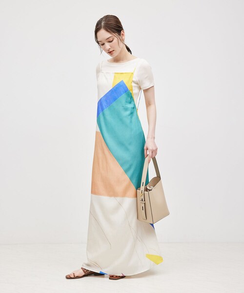 ROPE'（ロペ）の「コットンシルク丸胴フライスカップ付き半袖カットソー（Tシャツ/カットソー・レディース・ブラック/オフホワイト/ワイン・F）」の20枚目の写真