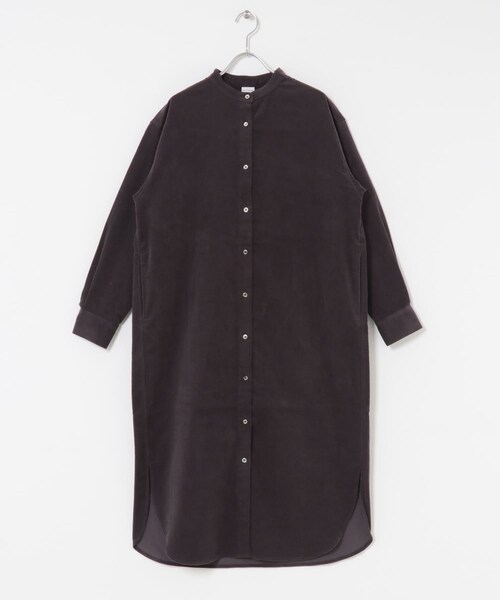 URBAN RESEARCH DOORS（アーバンリサーチドアーズ）の「『WEB/一部店舗限定カラー』『UR TECH』コーデュロイシャツワンピース（ワンピース・レディース・GREIGE/ORANGE/GRAY/L.BLUE/MUSTARD・S/M）」の16枚目の写真