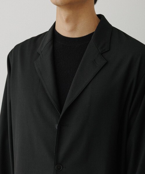 ADAM ET ROPE'(アダムエロペ)の「4WAY ストレッチ ツイル イージー ジャケット / セットアップ対応(テーラードジャケット・メンズ・ブラック/チャコール/カーキ・L/M)」の22枚目の写真