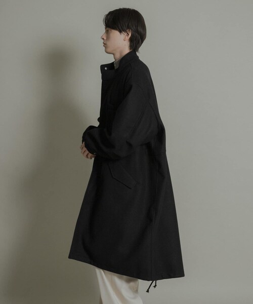 SENSE OF PLACE by URBAN RESEARCH（センスオブプレイスバイアーバンリサーチ）の「『UR TECH』 カットメルトンモッズコート（モッズコート・メンズ・BLACK/KHAKI・M/L）」の10枚目の写真