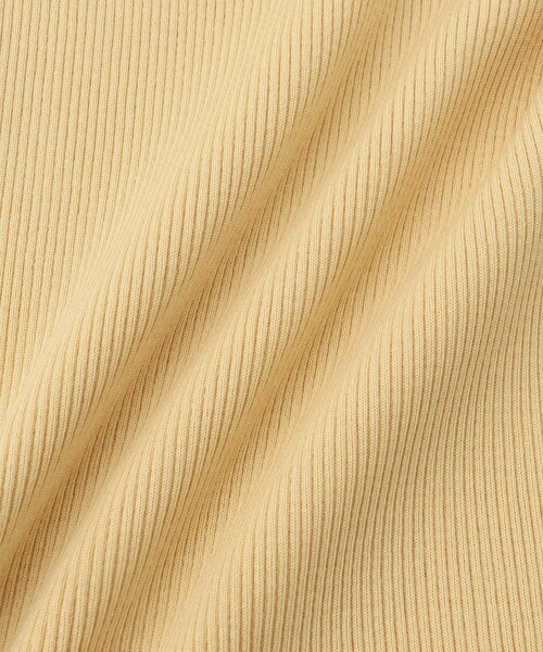 ADAM ET ROPE'（アダムエロペ）の「【公式サイト限定】【AURALEE(オーラリー)】COTTON HIGH GAUGE RIB KNIT TANK TOP（タンクトップ・レディース・ブラック/ホワイト/イエロー系・1）」の12枚目の写真