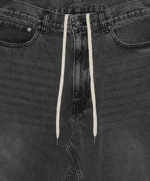 URBAN RESEARCH（アーバンリサーチ）の「LOTTO　SUMMER BAGGY DENIM PANTS（デニムパンツ・メンズ・BLACK/INDIGO・M/L/XL）」の6枚目の写真