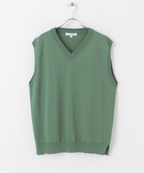 URBAN RESEARCH（アーバンリサーチ）の「ハイゲージVネックベスト（ベスト・メンズ・OFF/BLACK/S/GREEN・M/L）」の20枚目の写真