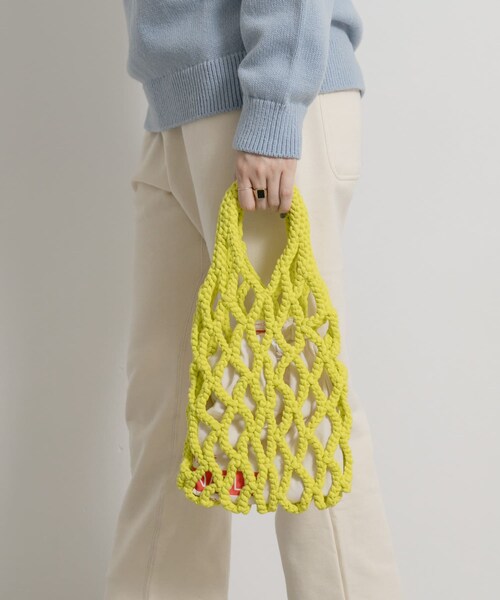 THE GOODLAND MARKET（ザグッドランドマーケット）の「PROJECT 1000　meshbag（ハンドバッグ・レディース・BLACK PT/BLUE/LIME/STRIPE/RED・One）」の13枚目の写真