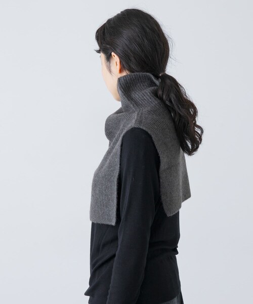 かぐれ（カグレ）の「TICCA　ヤクニットスヌード（ストール/ショール・レディース・ivory/light blue/grey・FREE）」の13枚目の写真