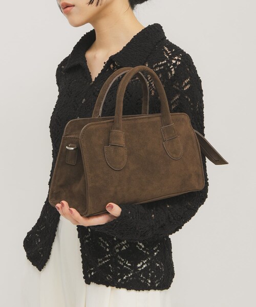 KBF（ケイビーエフ）の「ワイドデザインボストンBAG（ボストンバッグ・レディース・BLACK/D.BROWN・One）」の16枚目の写真