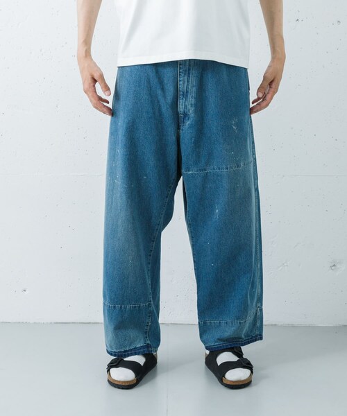 URBAN RESEARCH(アーバンリサーチ)の「PORTER CLASSIC BREAKFAST DENIM FATTY PANTS(デニムパンツ・メンズ・BLUE・2/3)」の4枚目の写真