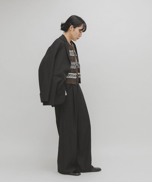 KBF（ケイビーエフ）の「ジャガードリメイクベスト（ベスト・レディース・NAVY/GRAY/BROWN・One）」の19枚目の写真