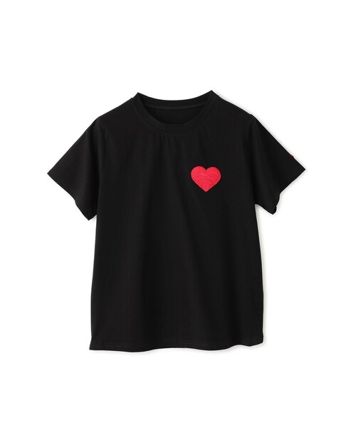 Jayro(ジャイロ)の「ハートマークTシャツ(Tシャツ/カットソー・レディース・ブラック/ホワイト系/ベージュ/ブルー/ピンク系・M)」の3枚目の写真