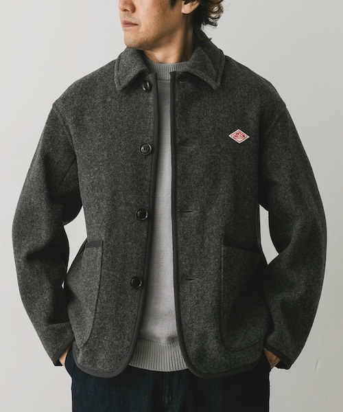 URBAN RESEARCH DOORS(アーバンリサーチドアーズ)の「DANTON COVERALLS JACKET(カバーオール・メンズ・H.BEIGE/NAVY/M.GREY/BLACK・38/40/42)」の2枚目の写真
