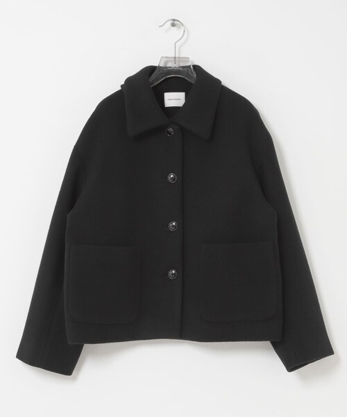 URBAN RESEARCH(アーバンリサーチ)の「ウールモッサショートコート(テーラードジャケット・レディース・OFF WHITE/BLACK/GRAY・Free)」の7枚目の写真