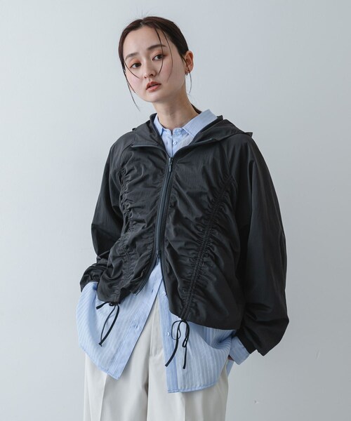 SENSE OF PLACE by URBAN RESEARCH(センスオブプレイスバイアーバンリサーチ)の「シャーリングライトブルゾン(ブルゾン・レディース・OFF WHITE/L.BLUE/CHARCOAL・One)」の13枚目の写真