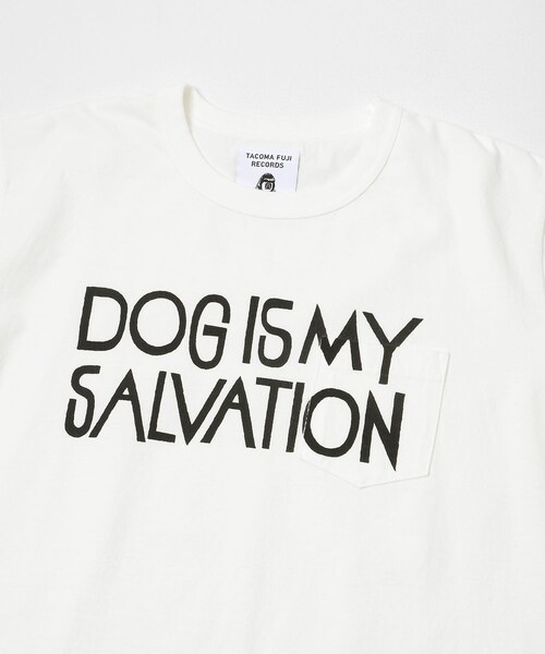 EKAL(エカル)の「TACOMA FUJI RECORDS DOG IS MY SALVATION Pocket T-SHIRTS(Tシャツ/カットソー・メンズ・WHITE/H. GRAY・M/L/XL)」の5枚目の写真