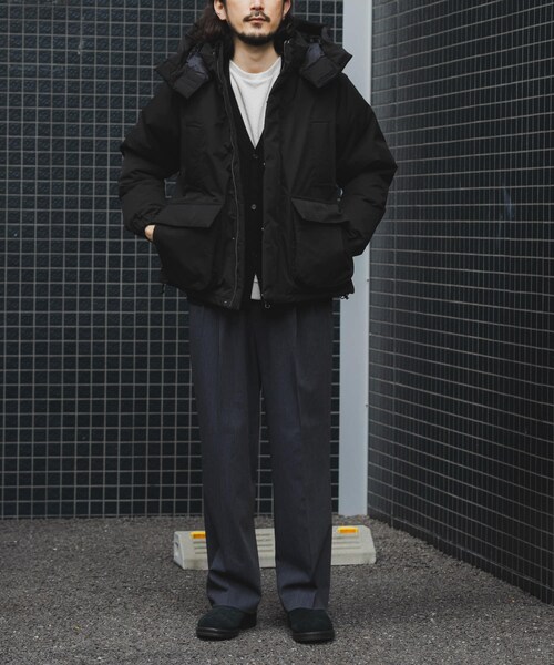 ITEMS URBANRESEARCH（アイテムズ アーバンリサーチ）の「THERMOLITEデタッチャブルフードジャケット（その他アウター・メンズ・L.KHK/NVY/BLK・M/L）」の19枚目の写真