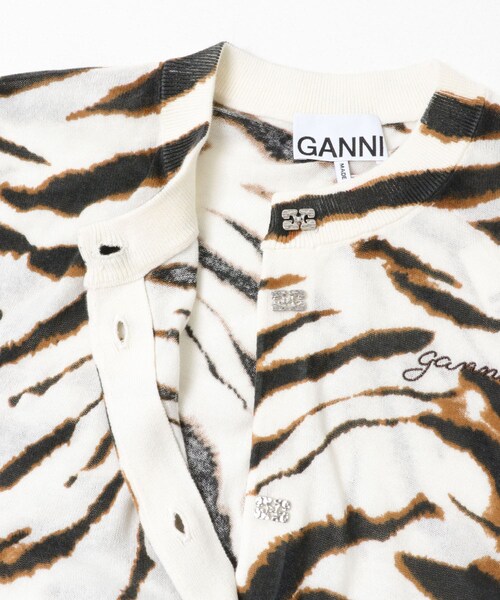 URBAN RESEARCH(アーバンリサーチ)の「GANNI SHEER PRINTED COTTON CARDIGAN(カーディガン/ボレロ・レディース・EGRET・S)」の4枚目の写真